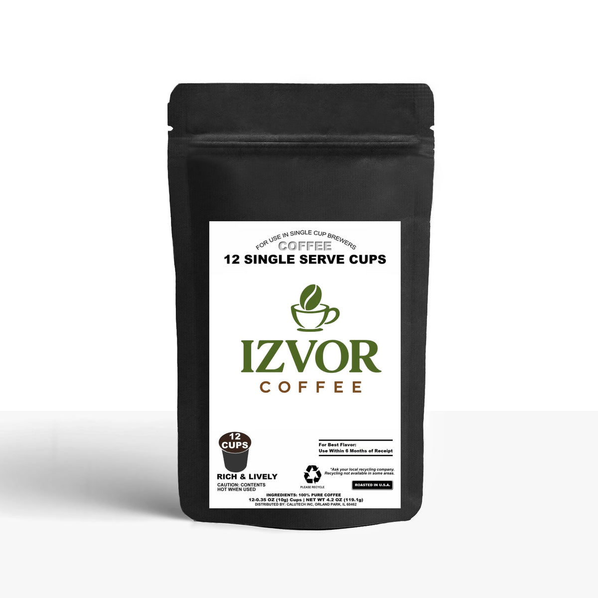 12 Pack Single Serve Coffee Capsules